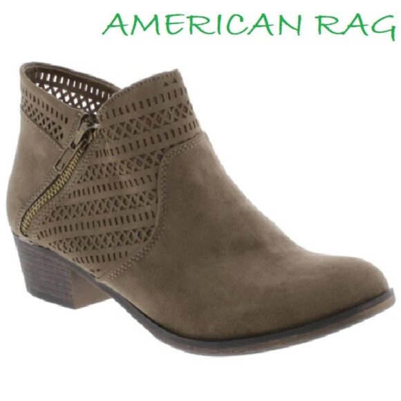Women's Ankle Booties, Faux Suede Abby Style - Picture 1 of 3